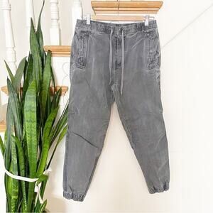 GAP Washed Charcoal Gray Jogger Sweatpants